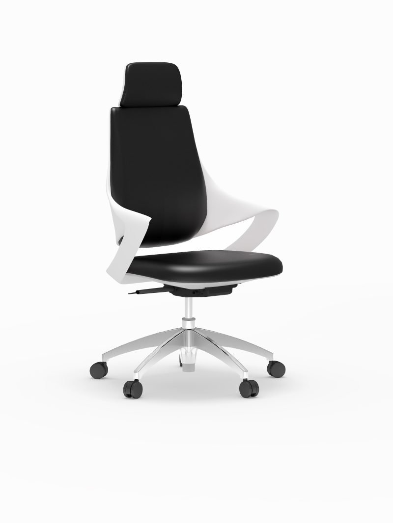 height adjustable swivel chair leather