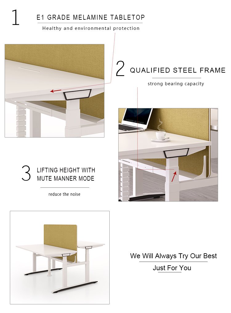 Workstation Elektrischer höhenverstellbarer Schreibtisch