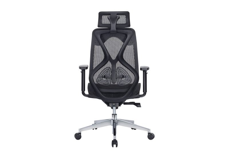 Silla ergonómica de malla para oficina de gerente.