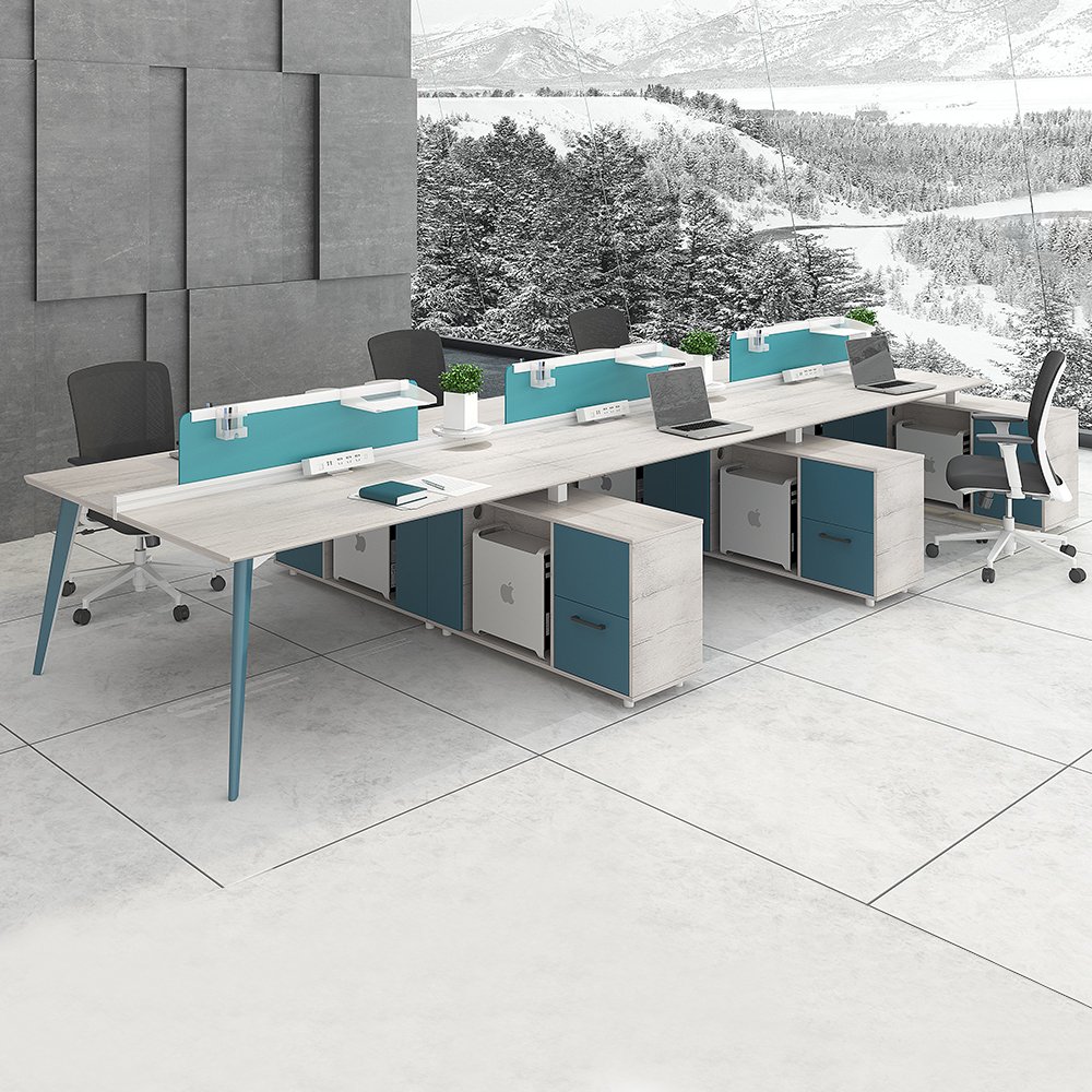 Modular Workstation With Side Cabinet Mige Office Furniture