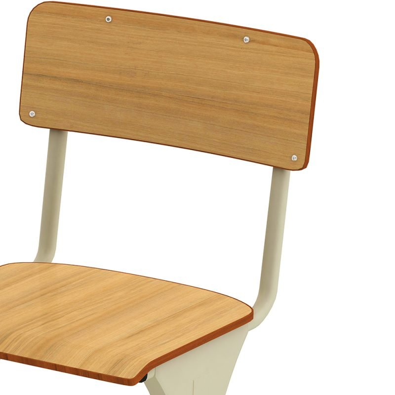 Bureau et chaise de meubles de classe d'étudiant