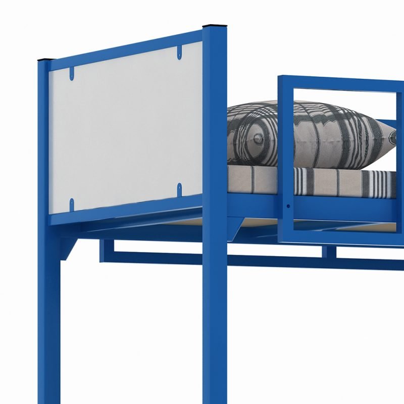 Металлическая двухъярусная кровать из стали