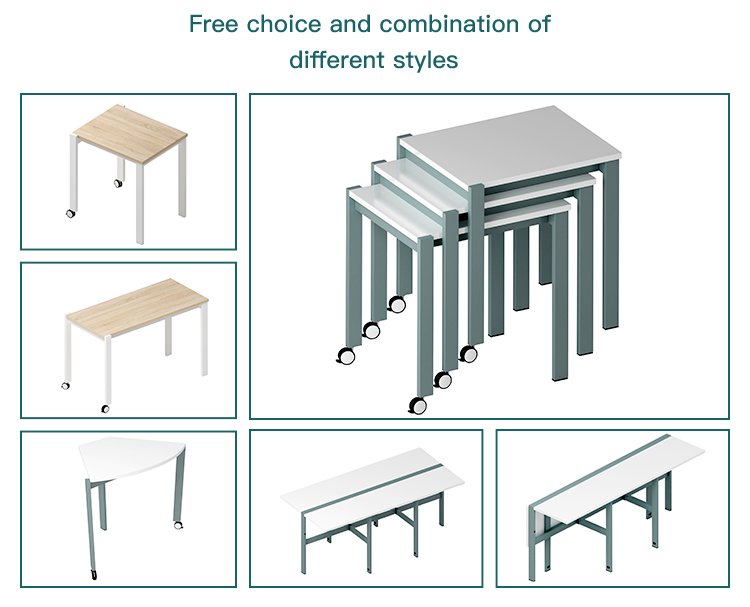 Folding Movable Training Desk