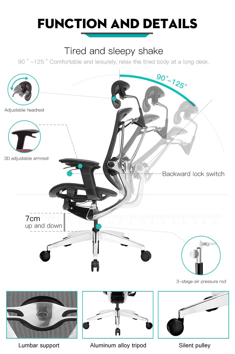 Mesh Chair Office Ergonômico