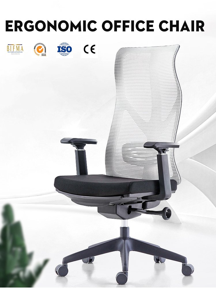 Silla de oficina con respaldo alto