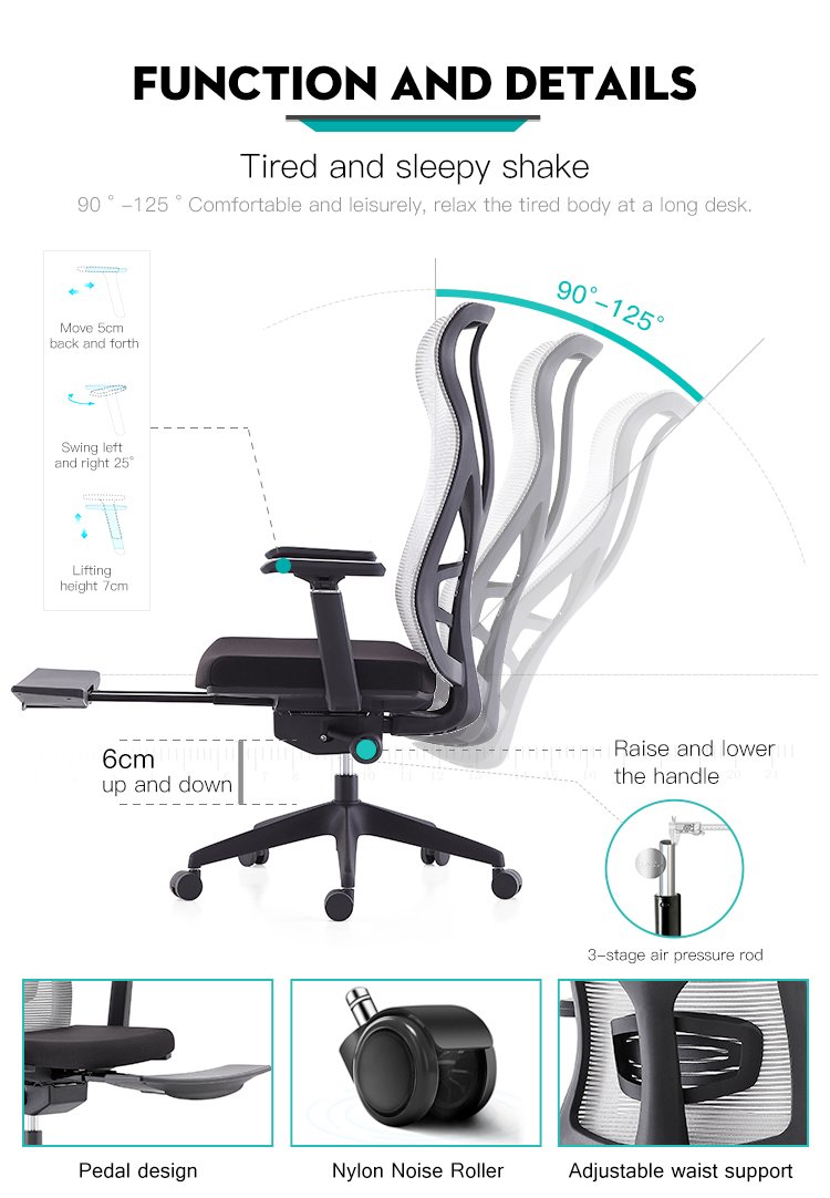 Silla de oficina con respaldo alto