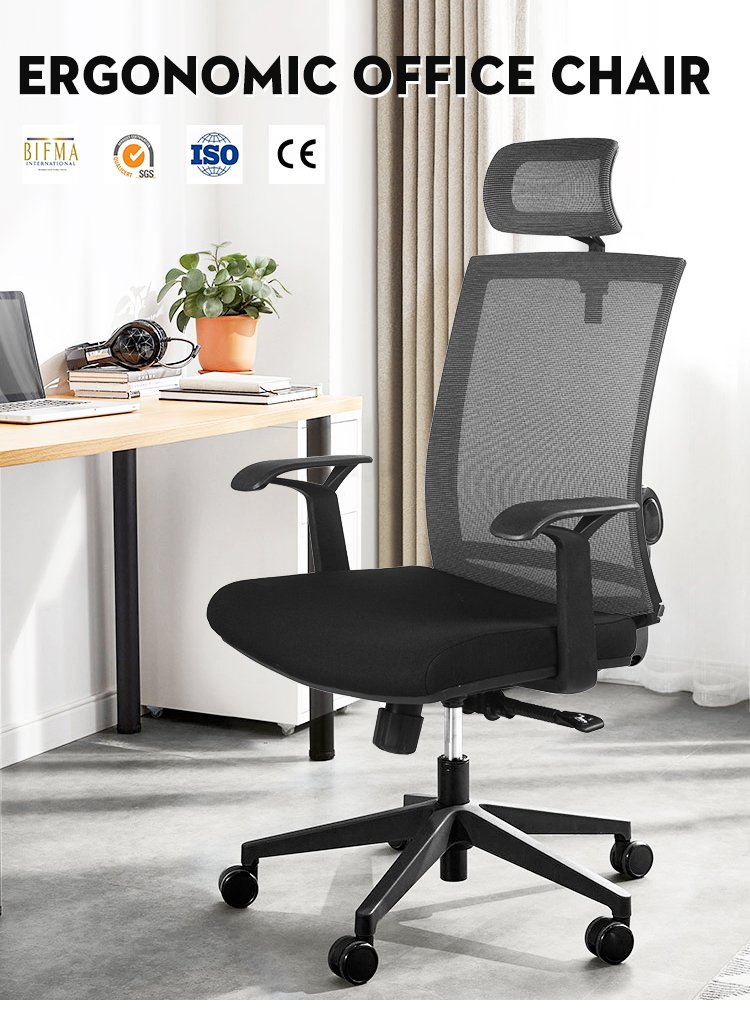 Silla ergonómica de malla para oficina