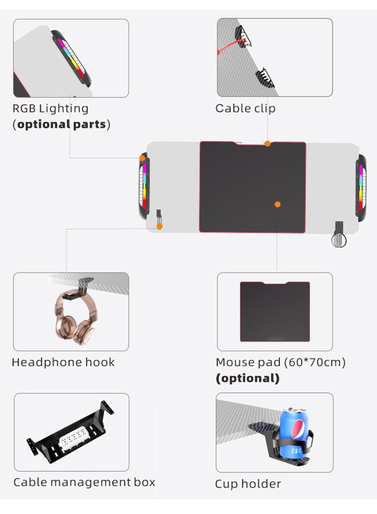 Verstelbare gamingtafel