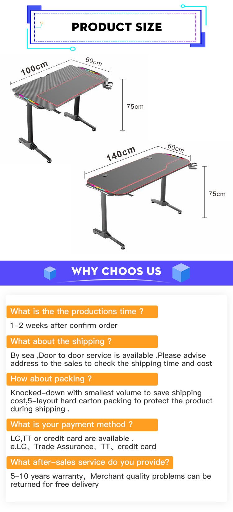 Verstelbare gamingtafel