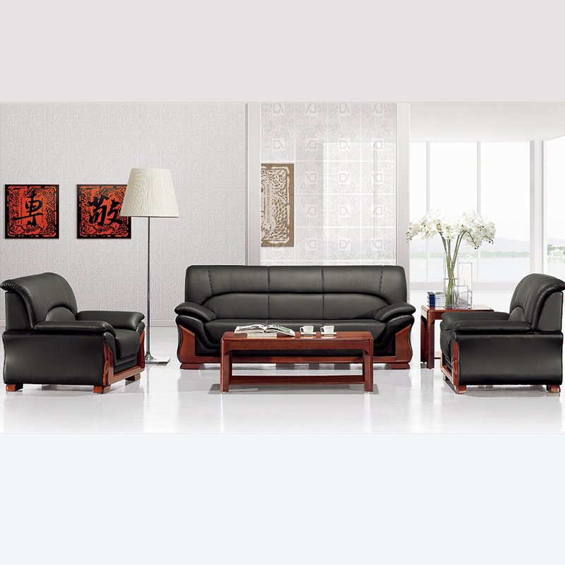 Traditional Leather Sofa Set