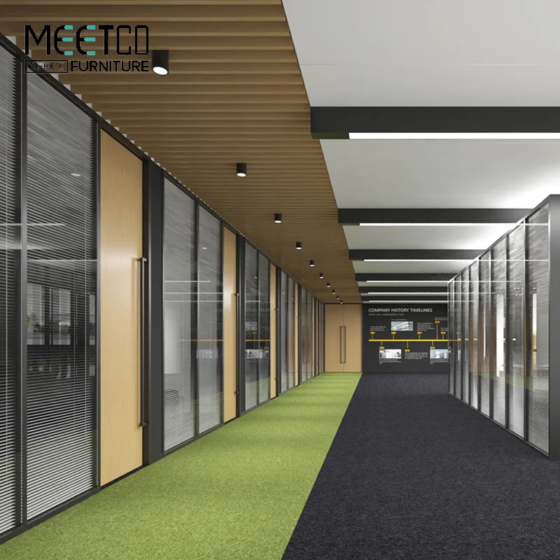 Aluminum Glass Office Partition Wall