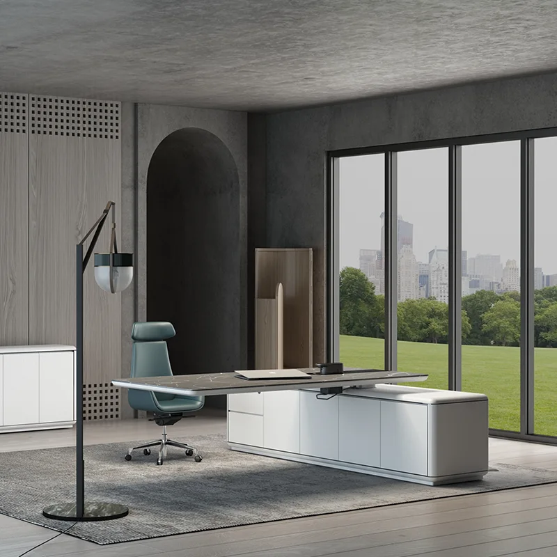 Modern Executive Office Desk Height Adjustable
