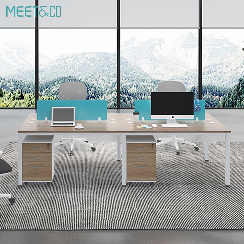 4 People Office Workstation Desk