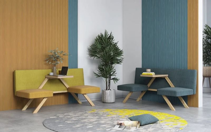 Fabric Sofa, which features a solid wood frame and a fresh, modern appearance
