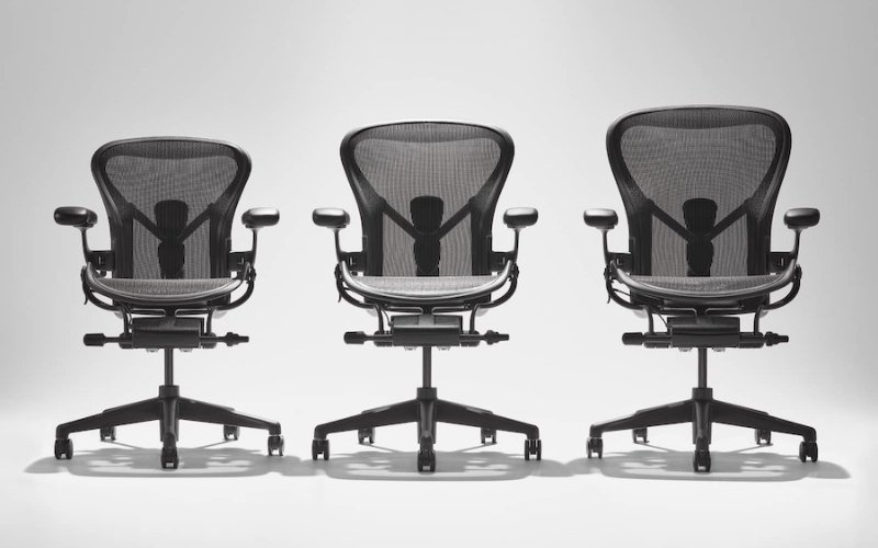 Premium Herman Miller chair relieving back pain
