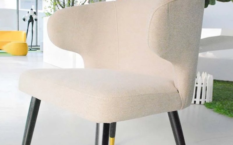 Fabric Wood Leg Home Leisure Chair
