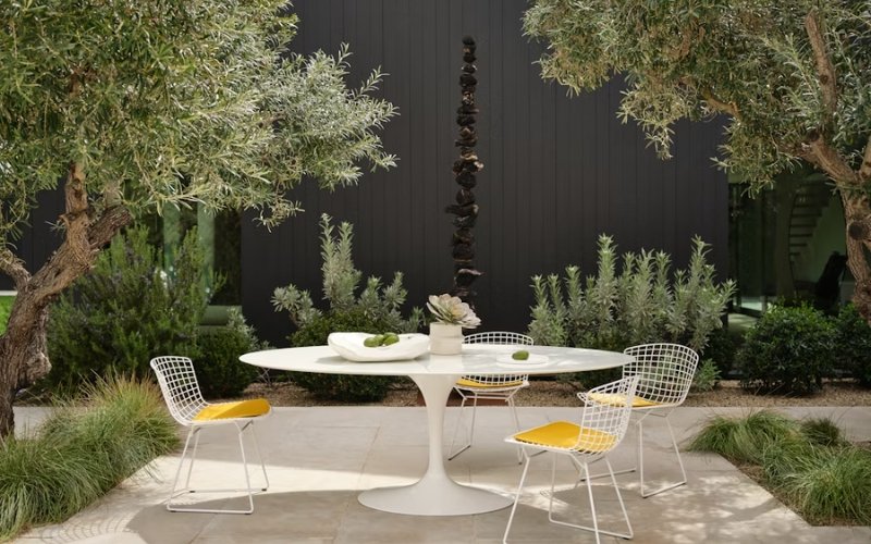 Knoll Bertoia modern wire comfortable dining chair