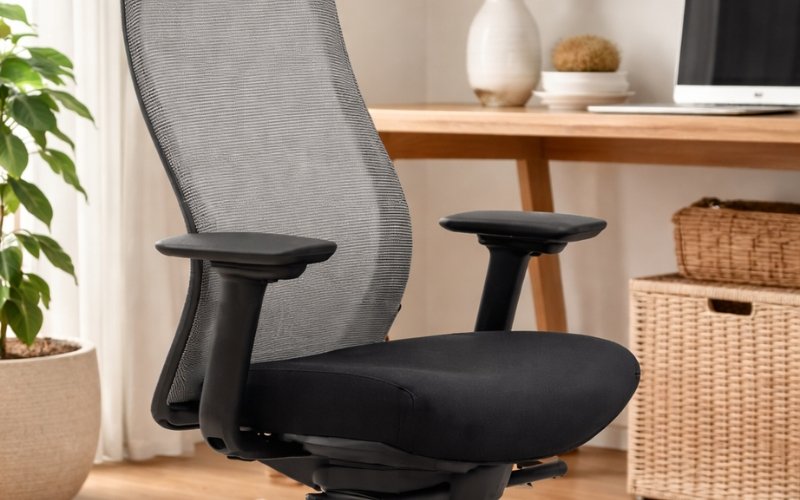 Eurotech Vera comfortable ergonomic desk chair with mesh back and lumbar support