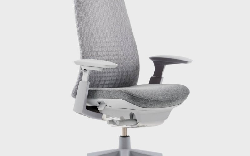 Haworth Fern modern ergonomic office chair with digital knit backrest