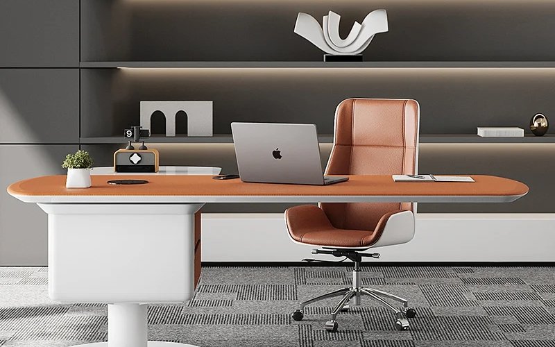 High-End Modern Rotating Executive Desk