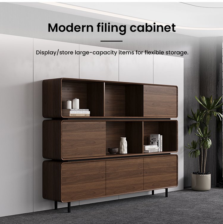 SENDI E Wood Office Filing Cabinet Features 1