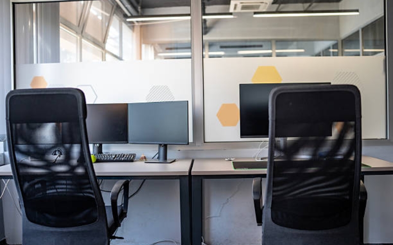 Modern office glass partition systems