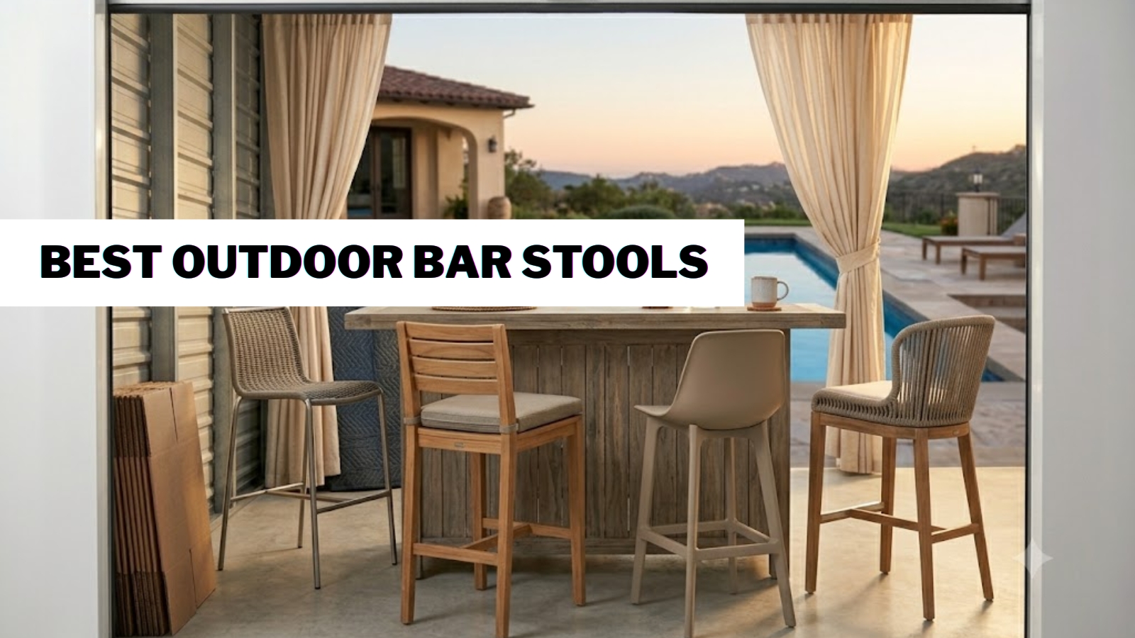 Melhores banquetas para bar ao ar livre: dê estilo a pátios, decks e bares externos.