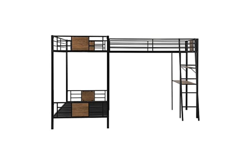 SOFTSEA L-Shaped Triple Bunk Bed